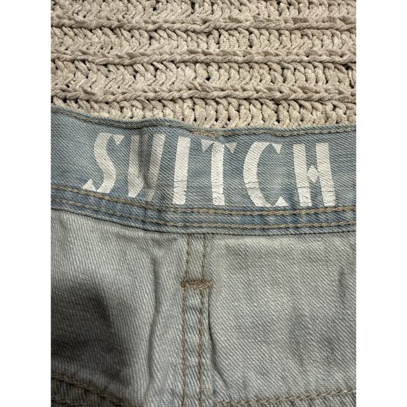 Y2K VTG Switch Jeans Wide Leg Baggy Skater Hip Hop Men's Size 42 x 32 Light Blue - Picture 2 of 10